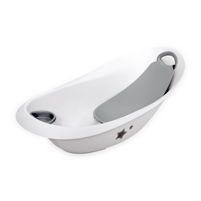 Dětská luxusní vanička Lorelli LUXE STARS 87 CM s lehátkem WHITE