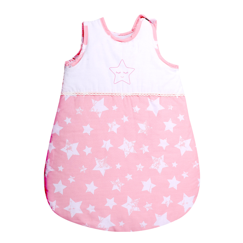 Spací vak pre bábätká Lorelli SUMMER 0-6 M PINK STARS