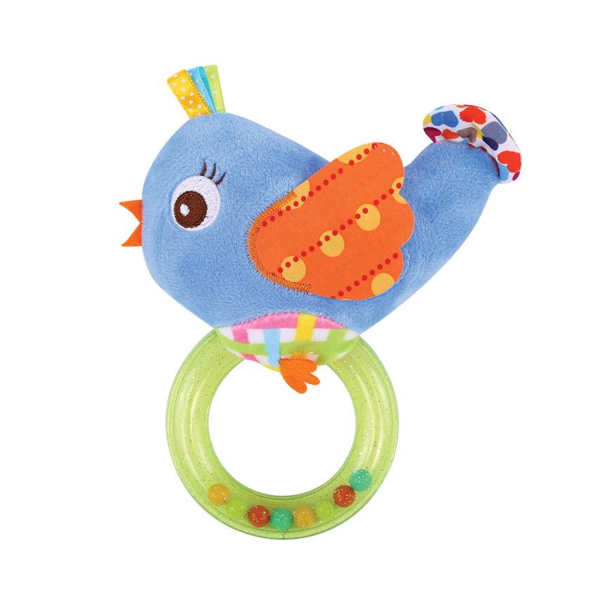 RATTLE WITH RING BIRD
